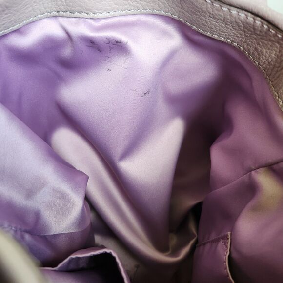 Coach Madison Phoebe Grey Pebbled Soft Leather Purse 26224 Shoulder Bag *flaw - Picture 15 of 16